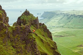 et slacklinei dobvaj islandsk hory