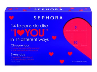 Valentines Day Calendar Of Love Blue Lilac, Made in Sephora