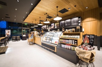 Druh kavrna Starbucks typu office store v byznys lokalit The Park na praskm Chodov