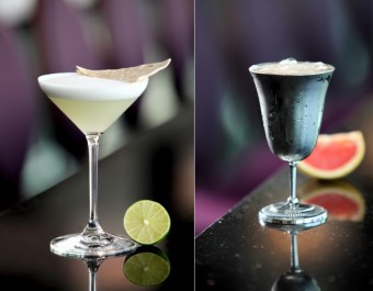 Koktejly: Altos Margarita a Becher Cup, Cloud 9 sky bar & lounge