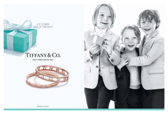 Sourozenci  modelov Elijah, Kieran a Braden Crotherovi, Holiday 2015, Tiffany & Co.