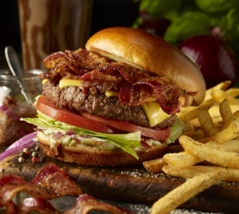 Triple Bacon Stackhouse Burger, T.G.I. Fridays