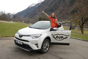 Eva Samkov dostala nov auto, Foto: Toyota Centra Europe - Czech