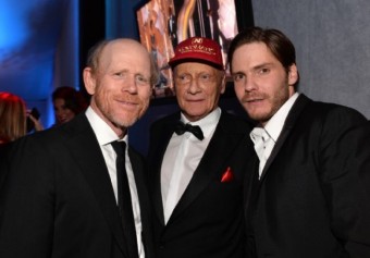 Ron Howard, Niki Lauda a Daniel Brühl, foto zdroj: Febiofest