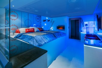 Speciálně upravený Skybox v O2 areně, soutěž s Airbnb a O2 Czech Republic