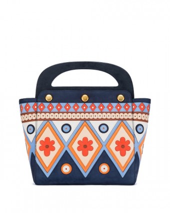 Bermuda Bag in Tory Navy-Multi Color