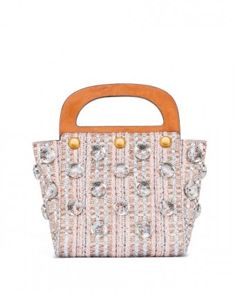 Jacquard Small Bermuda Bag in Ballet Pink