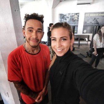 Elika Hudcov a Lewis Hamilton, PUMA