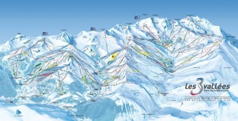 Mapa stediska Val Thorens, foto: Beta tour