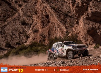 Dvanct etapa Rallye Dakar, South Racing