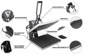 Automatick termotransferov lis subliman, foto: Marta s.r.o.