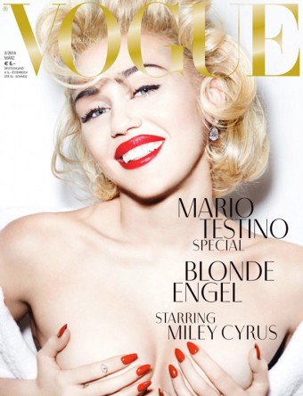 Miley Cyrus na oblce nmeckho Vogue, foto: Mario Testino